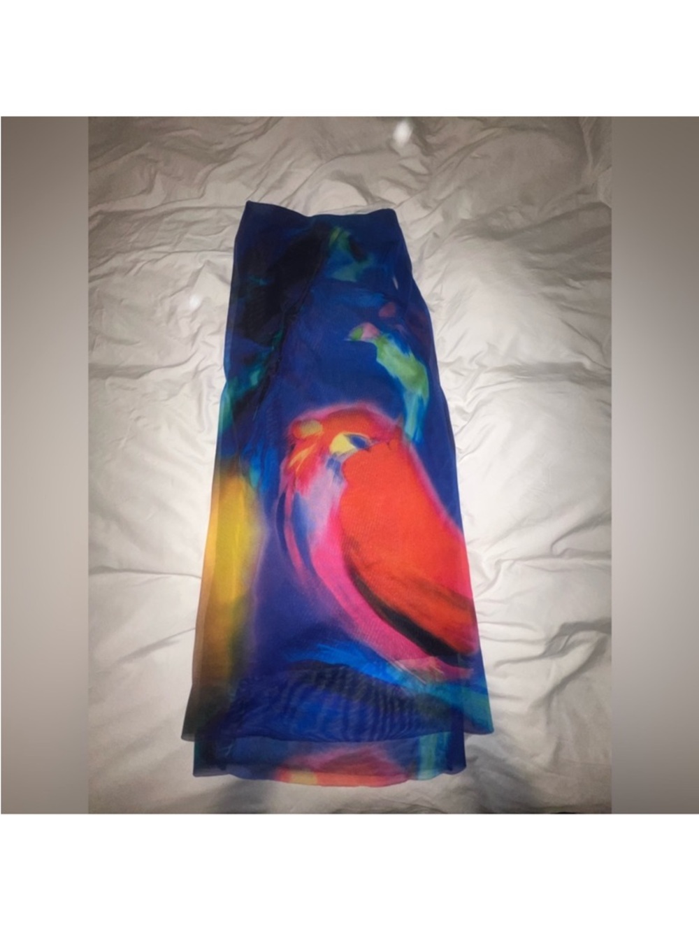 Zara Multicolor Abstract MIDI Skirt - Picture 4 of 4